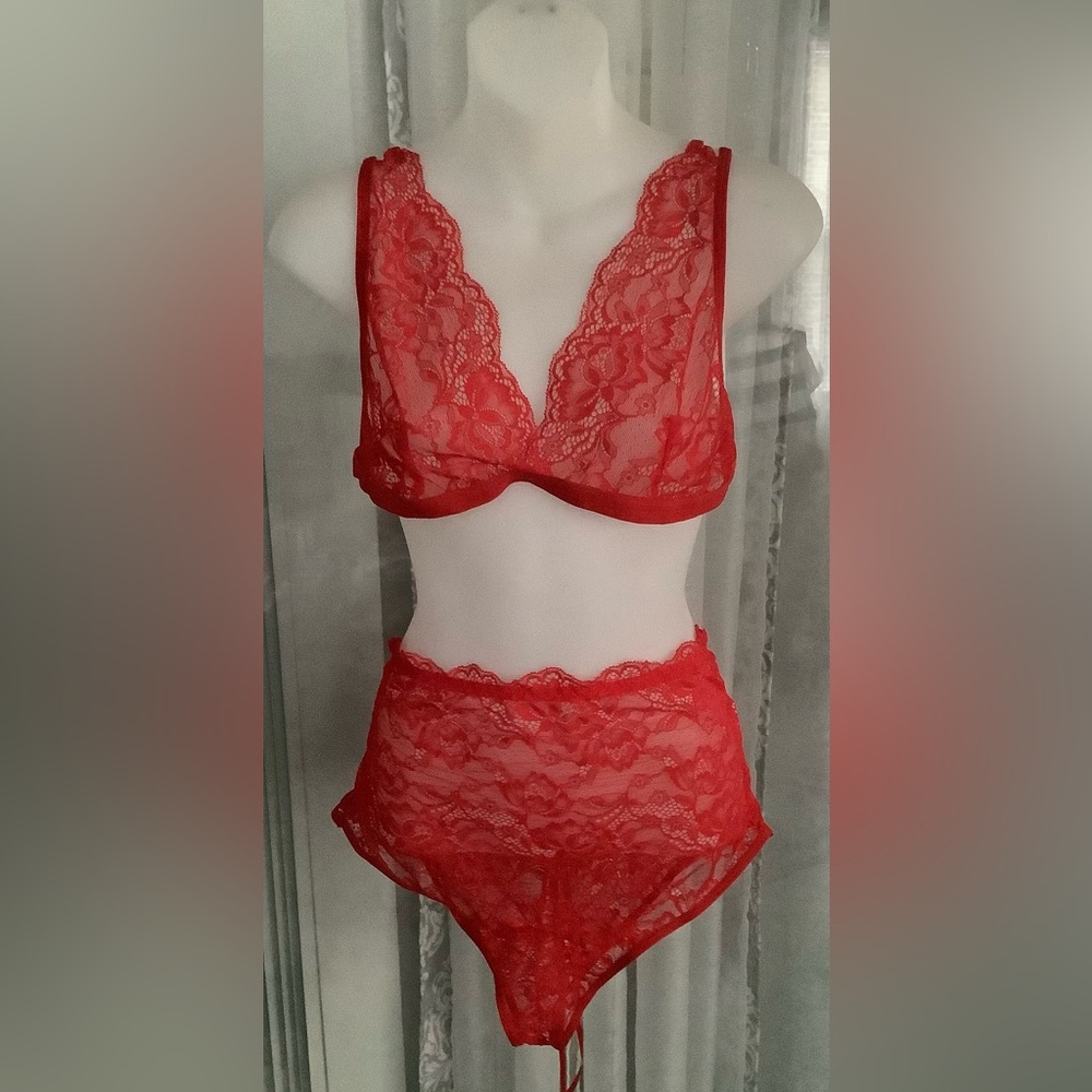 Avidlove high waist panty and bra set